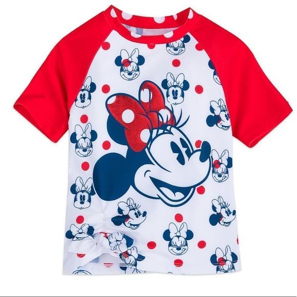 𝅺Girls Minnie mouse bikini with rash guard - Picture 2 of 7